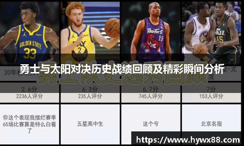 勇士与太阳对决历史战绩回顾及精彩瞬间分析